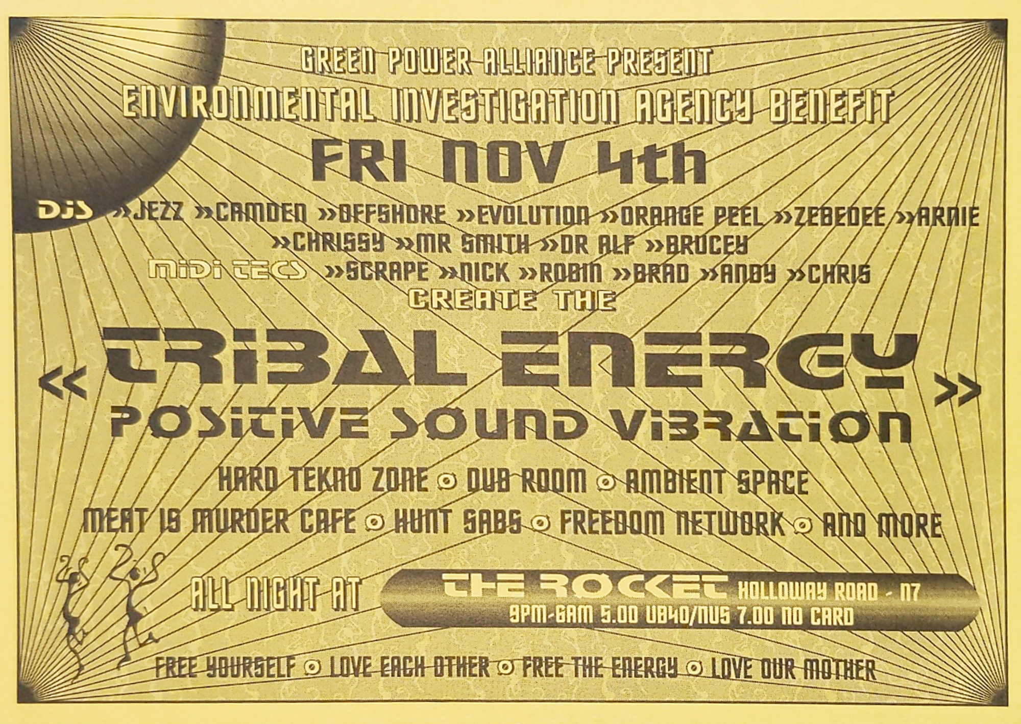 Tribal Energy club flier
