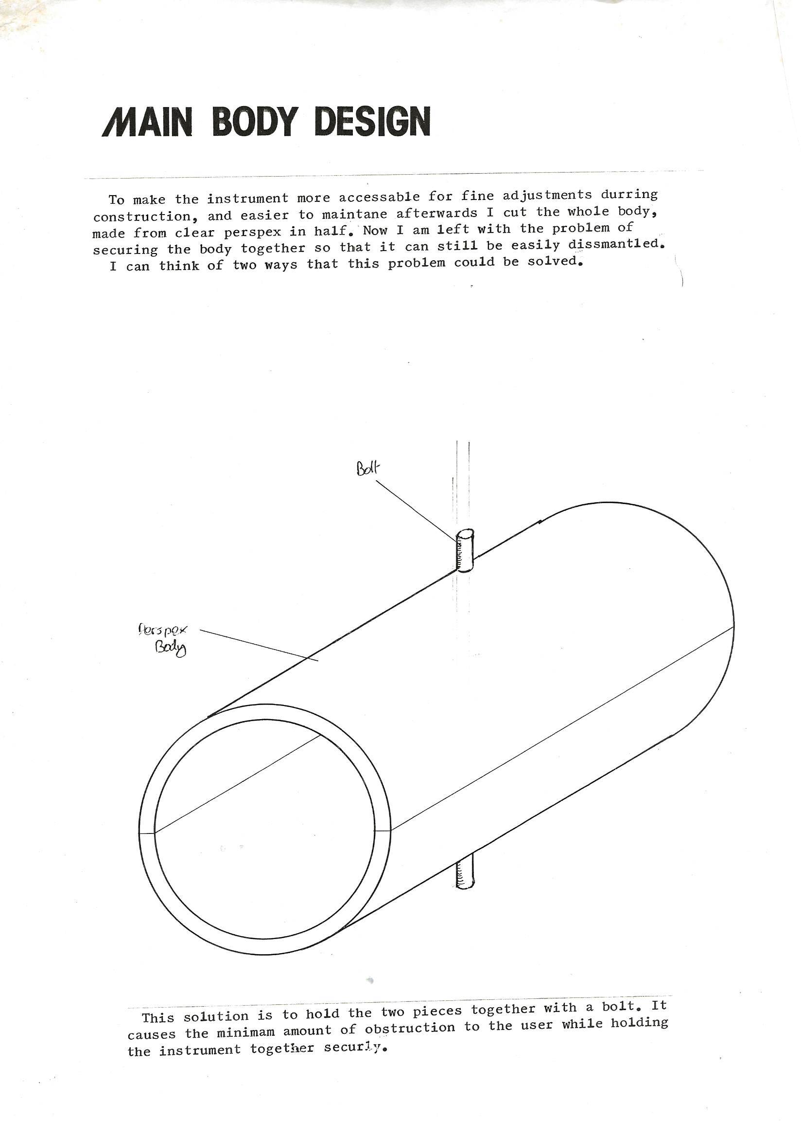 Main body design 1
