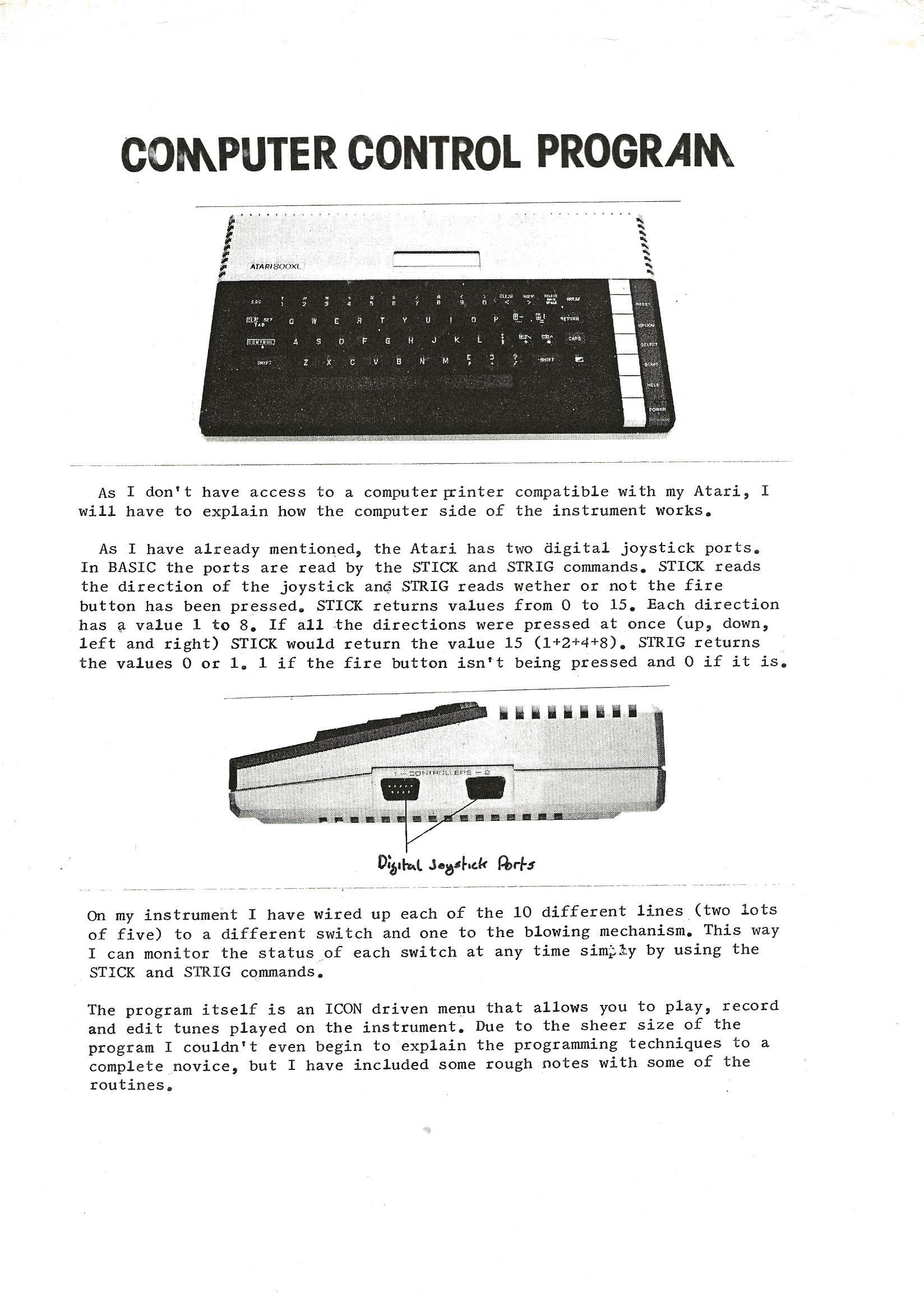 Computer control program