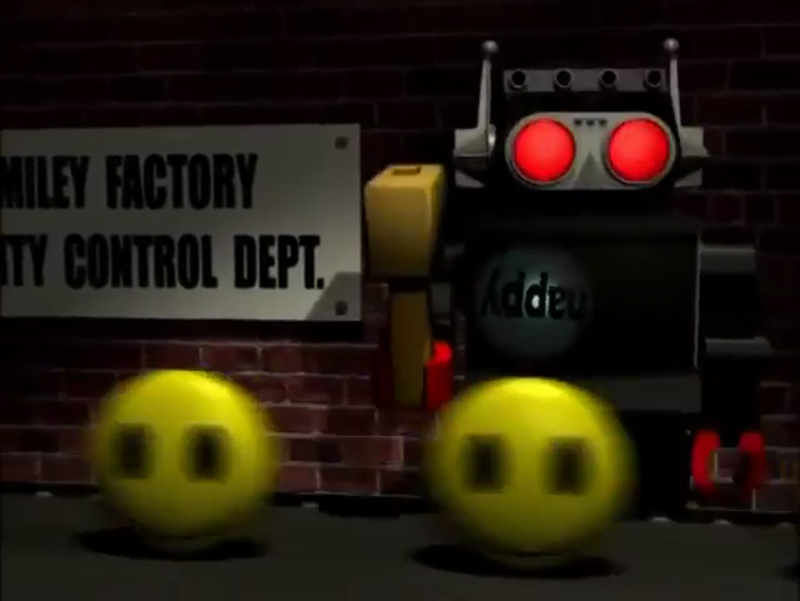 A frame from Overscan broadcast visual work