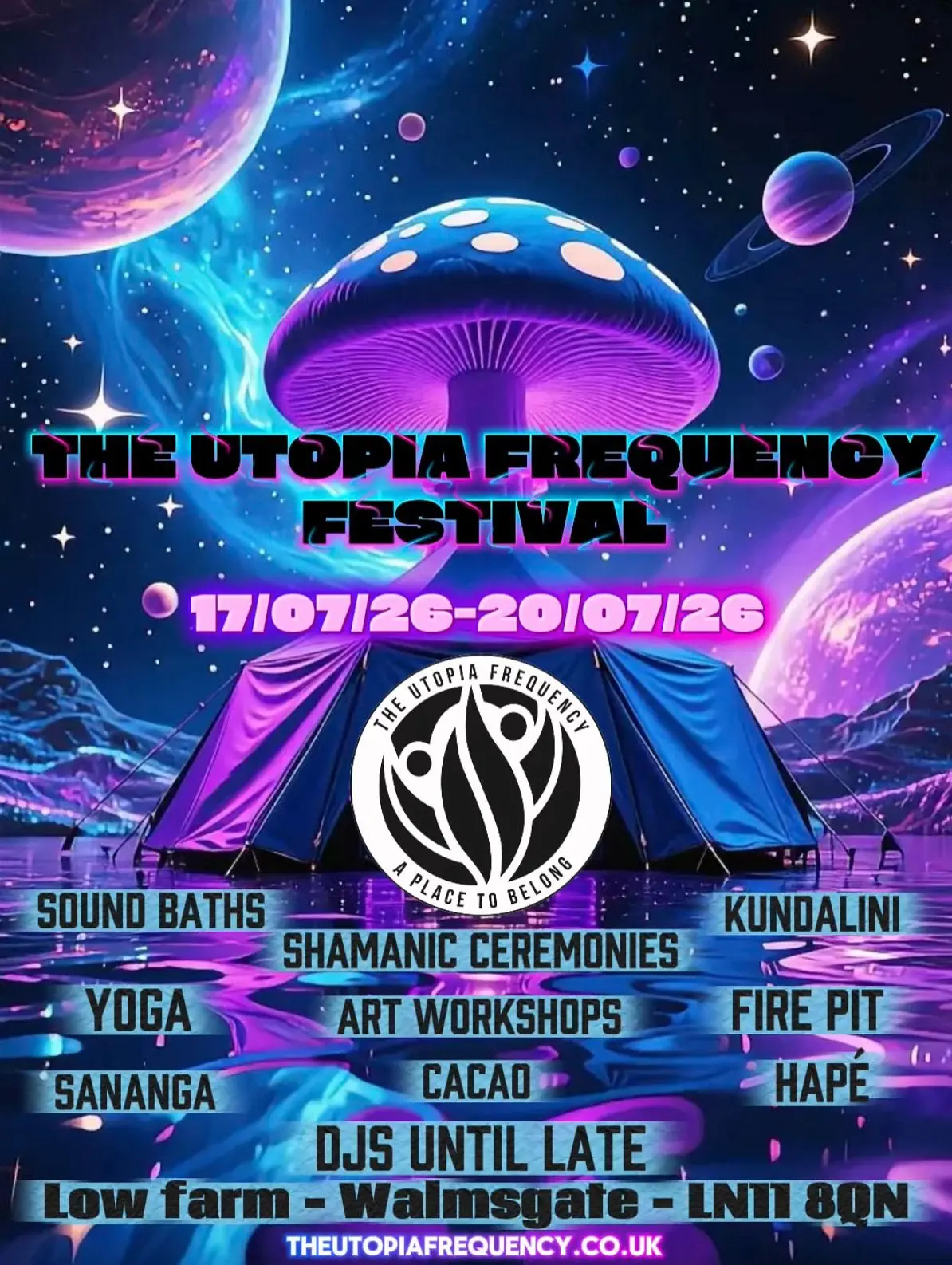 Utopia Frequency Summer Festival 2026 Flyer