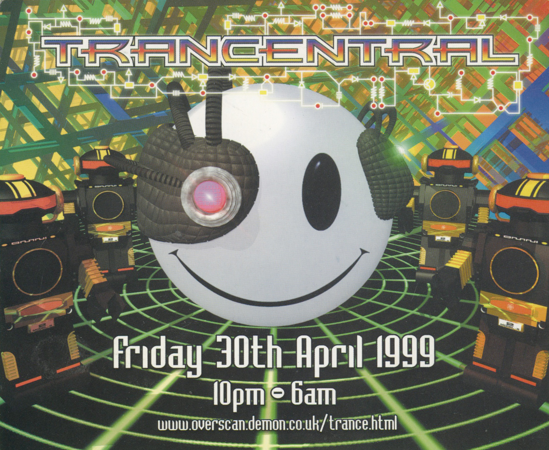 Overscan flyer dated 30 April 1999